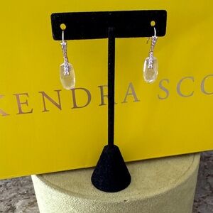 Kendra Scott Clear Crystal Earrings new without tags